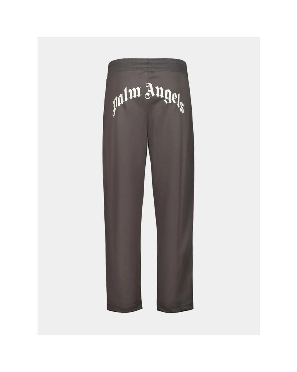 Palm Angels Gray Straight Trousers for men