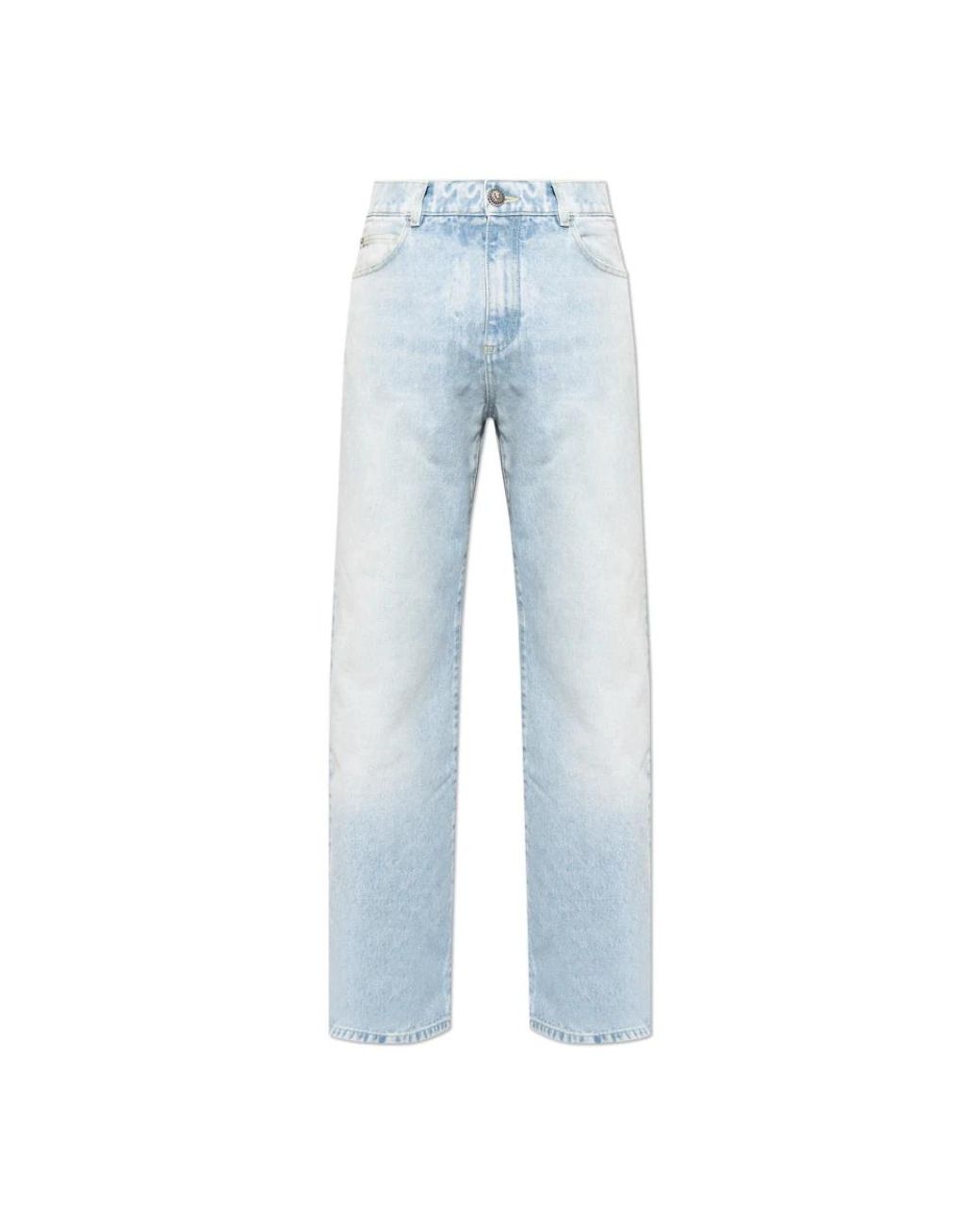 Balmain Jeans ,Blauw ,Katoen Straight-Leg Jeans in het Blue voor heren