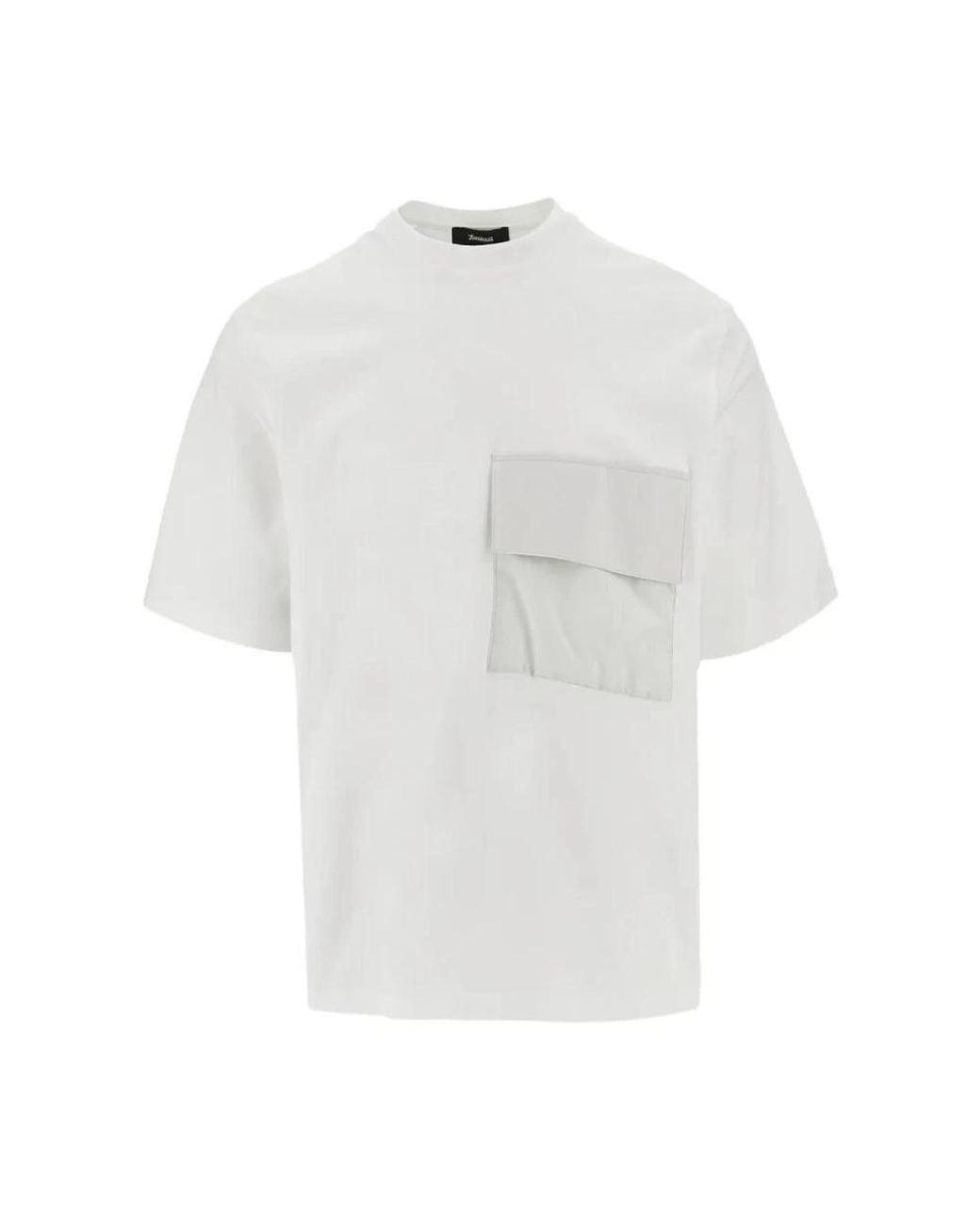 Laminar Patch Pocket T-Shirt in het White voor heren