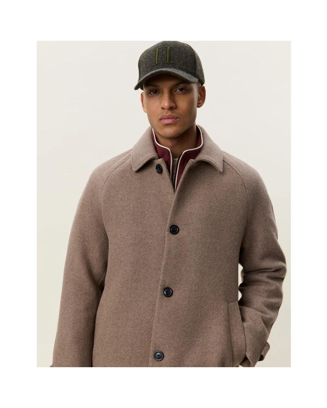 Les Deux Brown Single-Breasted Coats for men