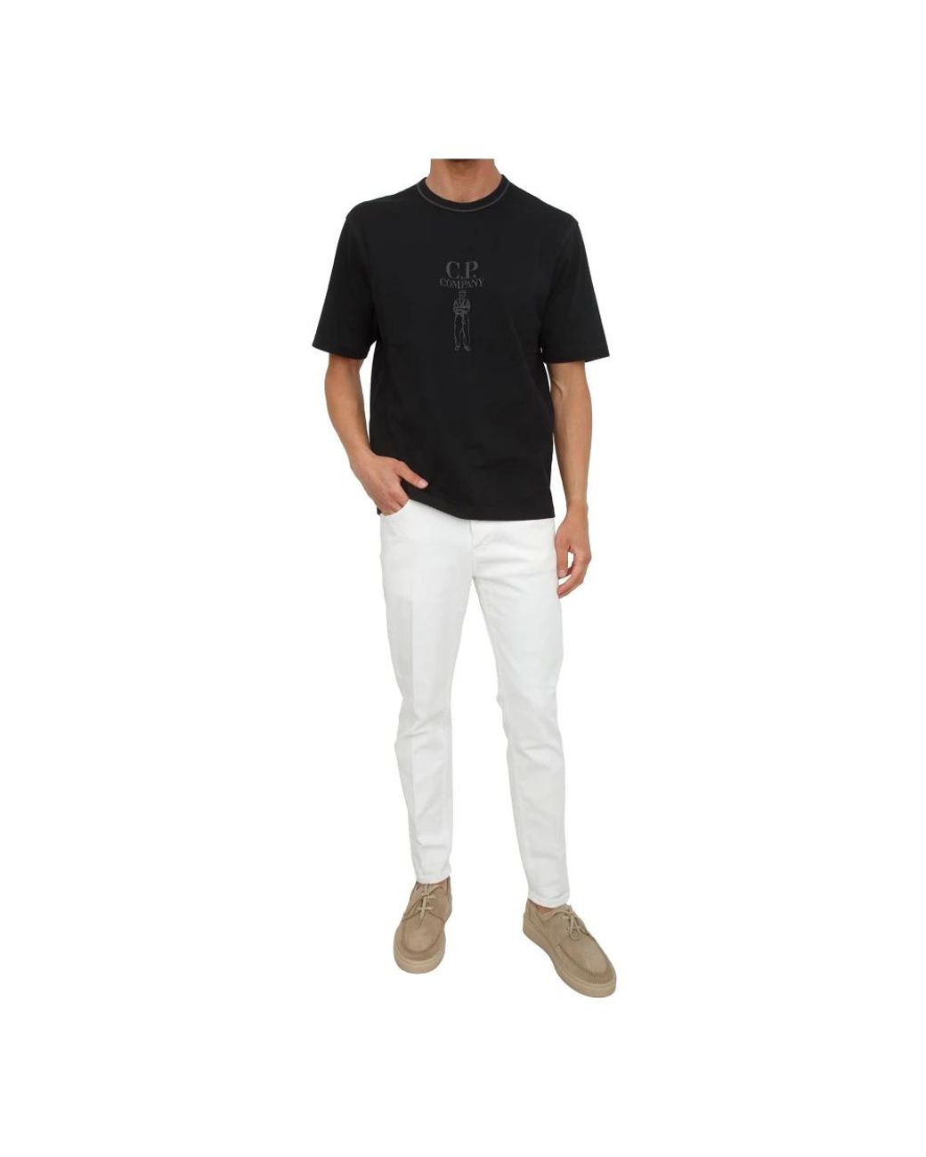 C P Company Black T-Shirts for men