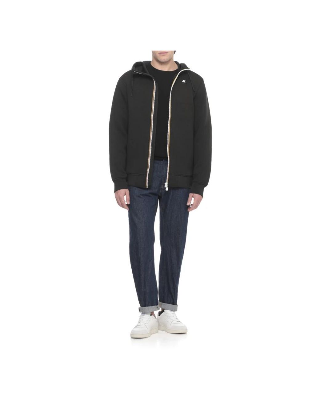 K-Way Black Down Jackets for men