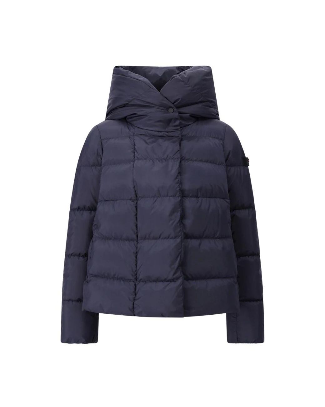 Peuterey Jassen ,Blauw ,Polyester Korte Donsjas Met Stedelijke Stijl in het Blue