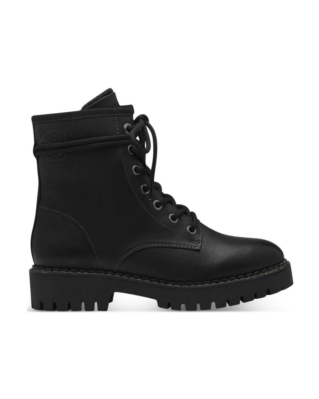 S.oliver Black Lace-Up Boots