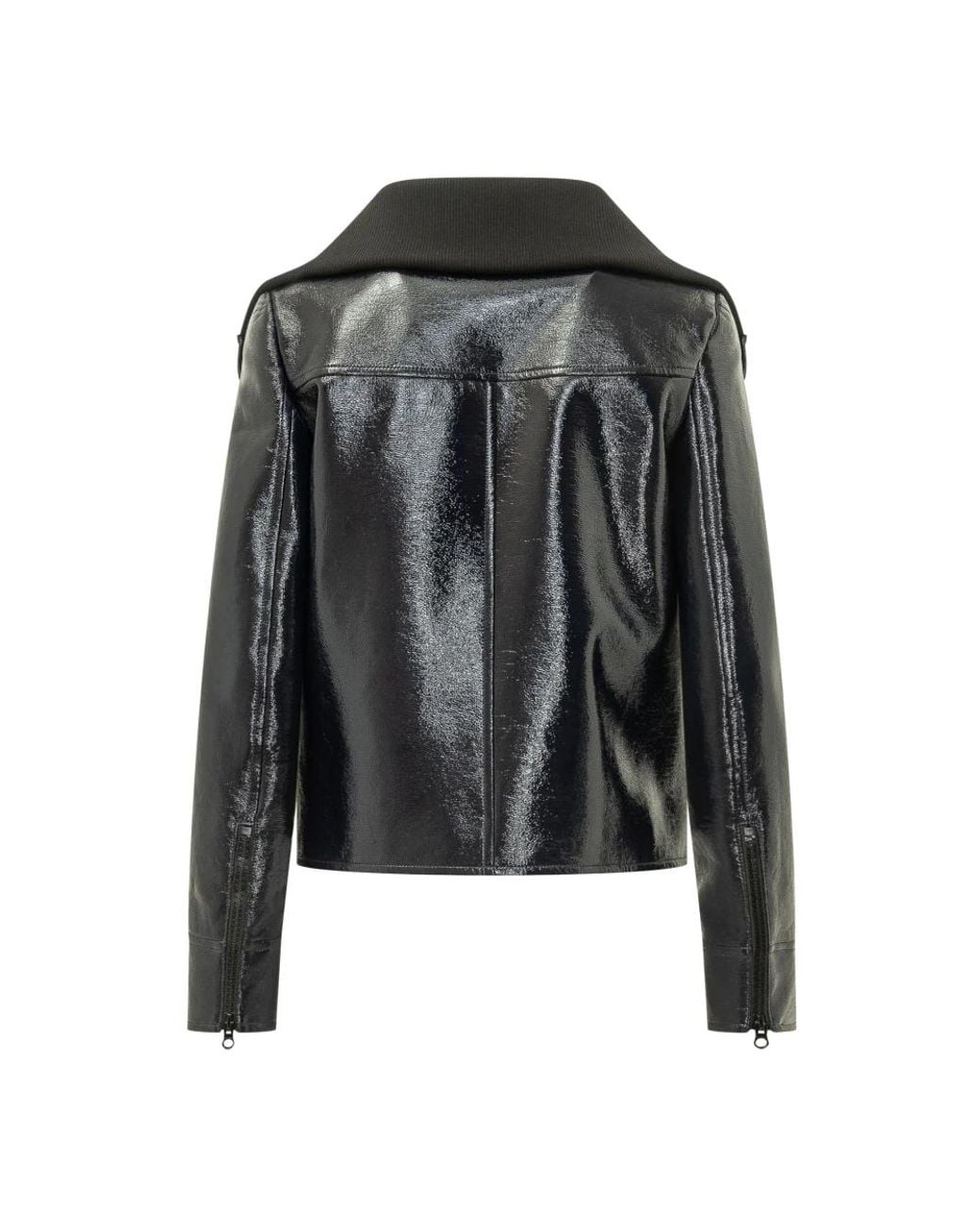 Courreges Black Leather Jackets