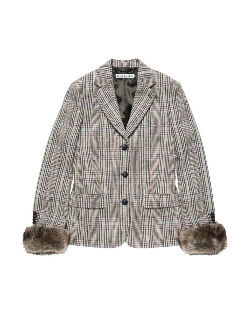 Blazers Acne en coloris Gray