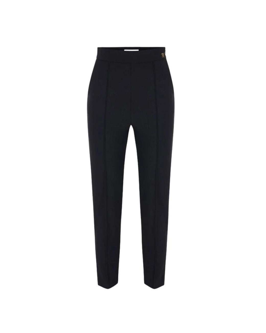 Elisabetta Franchi Blue Cropped Trousers