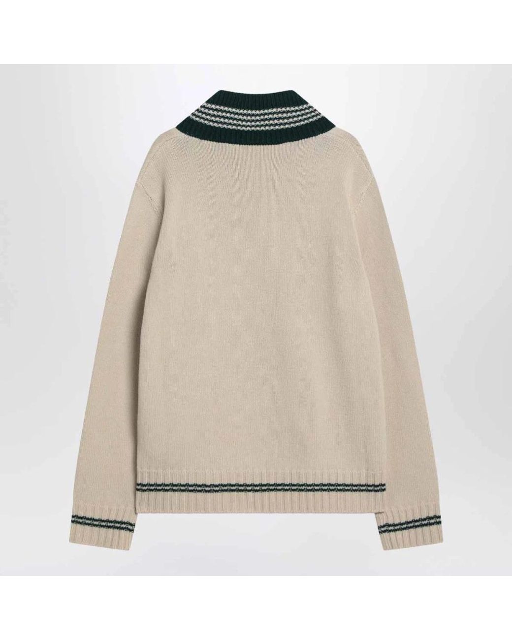 Valentino Garavani Natural V-Neck Knitwear for men