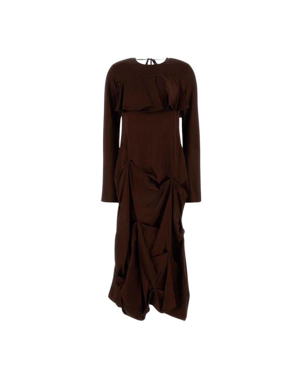 Ganni Brown Midi Dresses