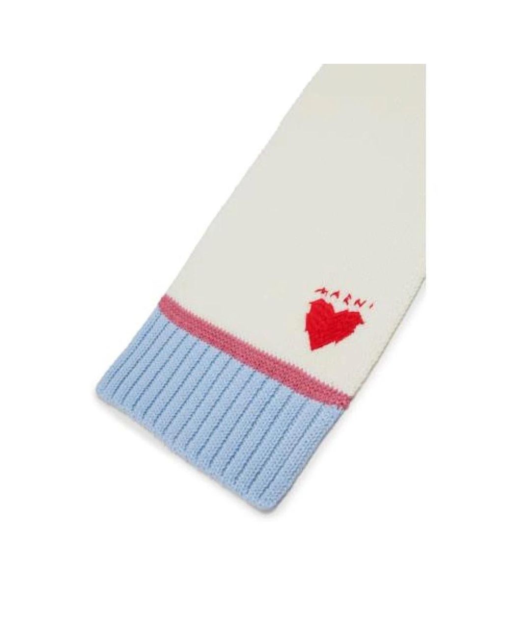 Marni White Winter Scarves