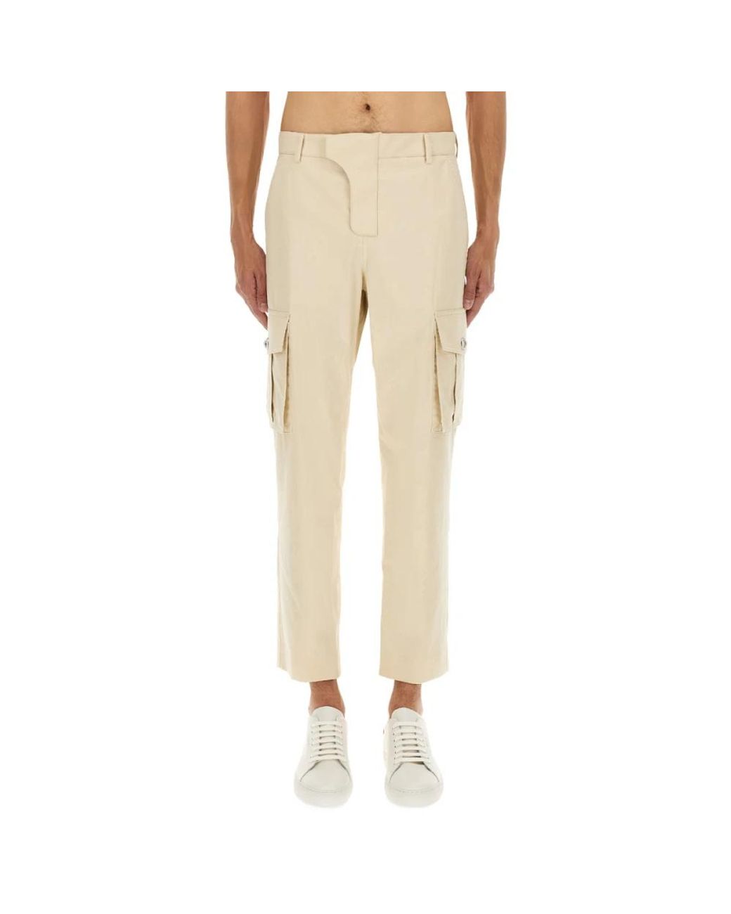 Balmain Natural Straight Trousers for men