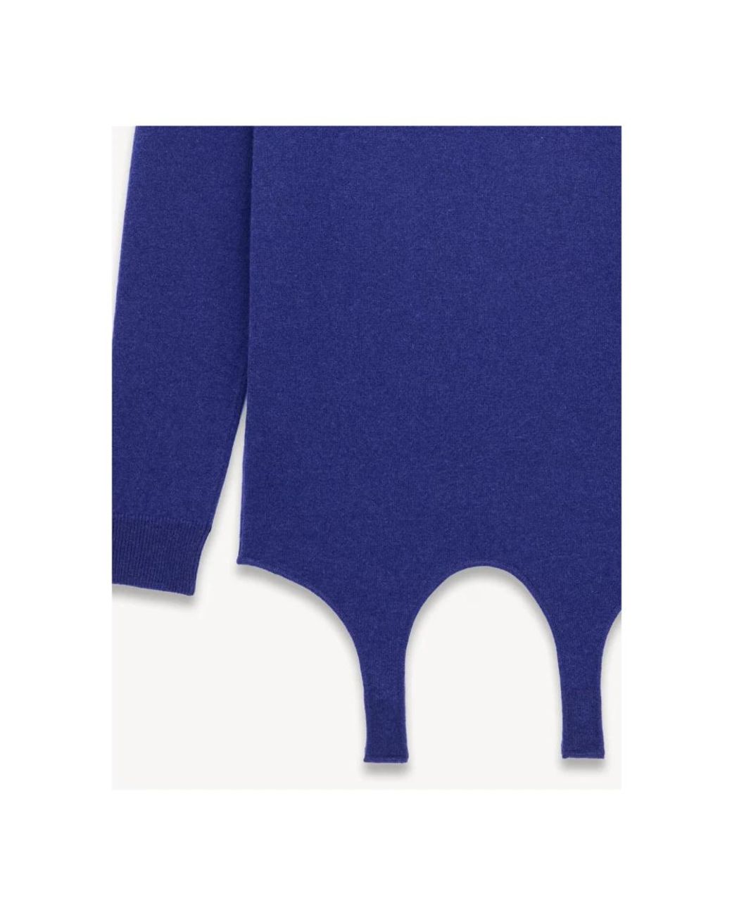 Saint Laurent Blue Cashmere Knitwear