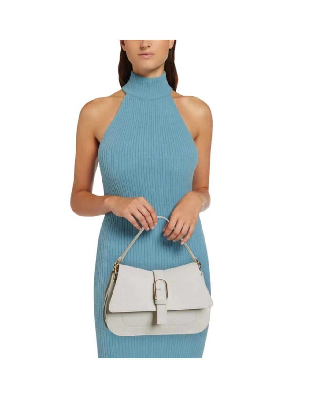 Furla White Shoulder Bags