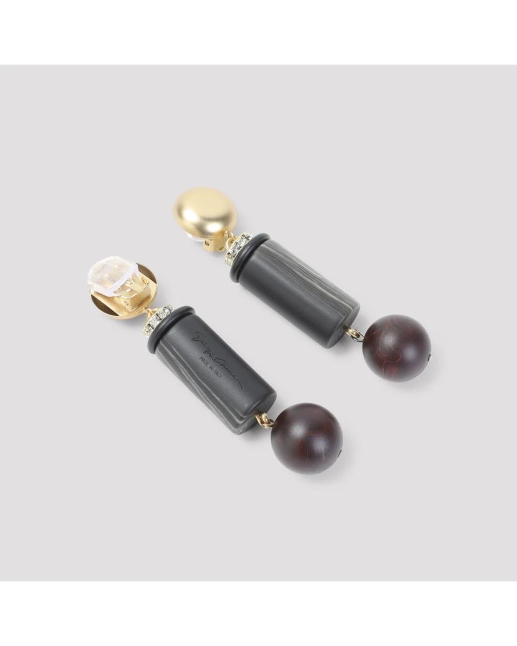 Giorgio Armani Gray Earrings