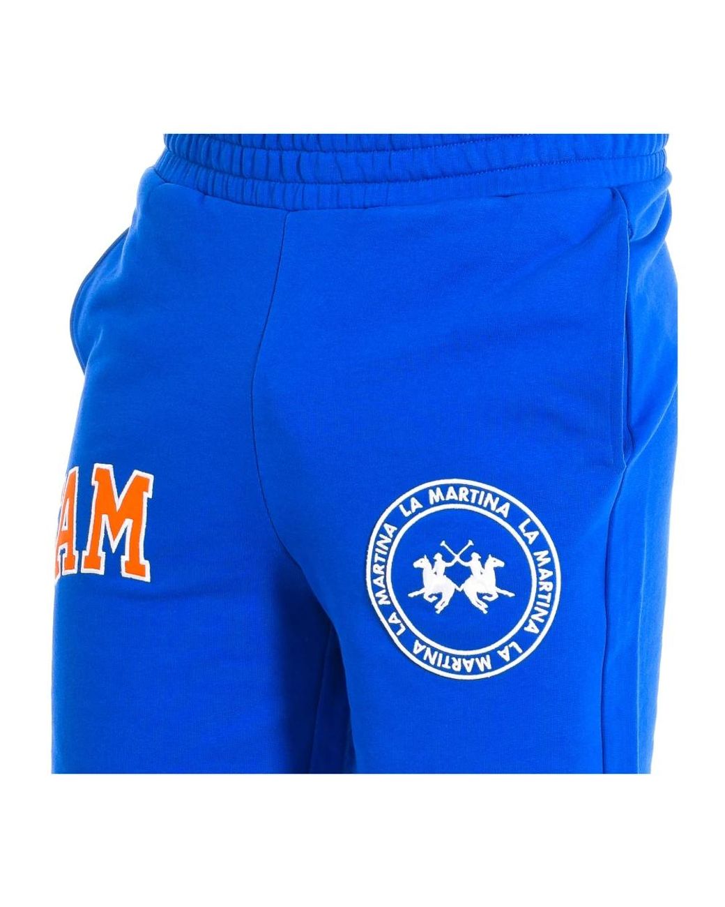 La Martina Blue Casual Shorts for men