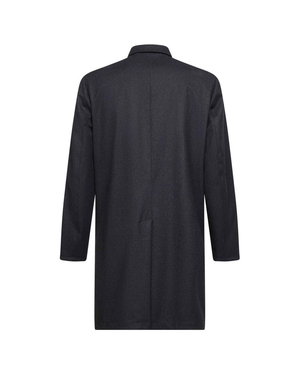 D4.0 Blue Single-Breasted Coats for men