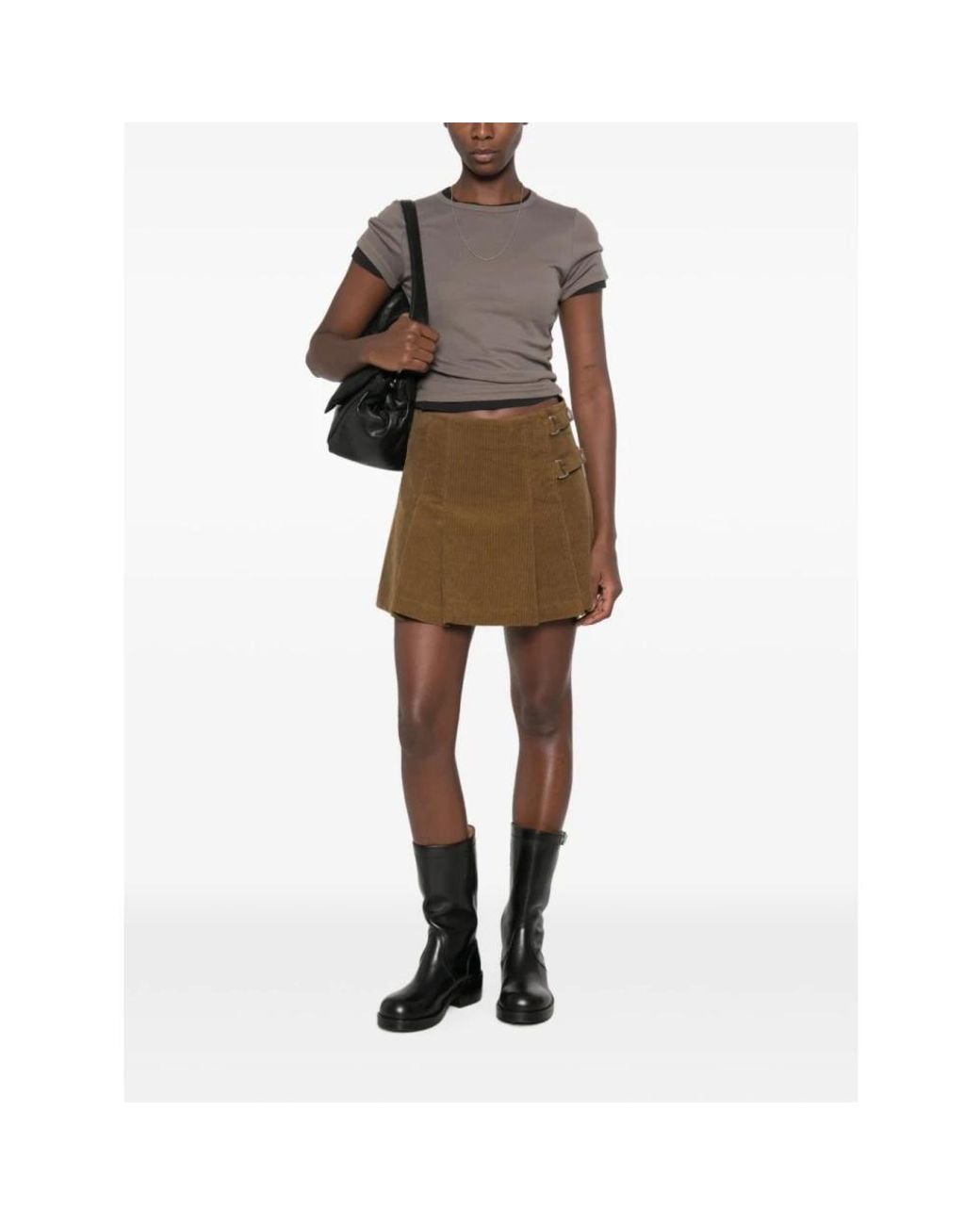 Golden Goose Deluxe Brand Brown Short Skirts