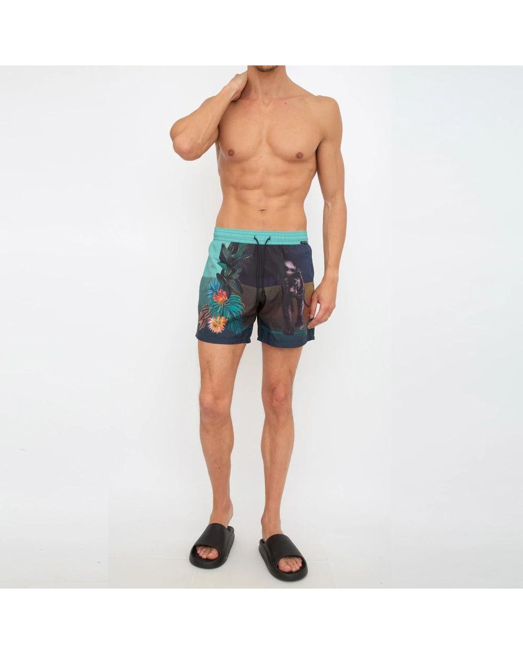 Etro Blue Beachwear for men