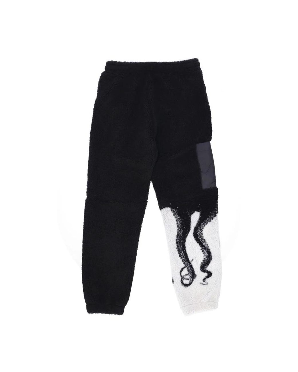 Octopus Black Teddy Bear Side Sherpa Pant for men