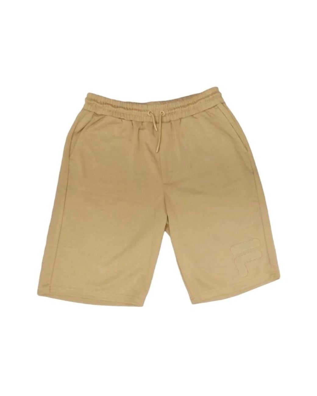 Fila Korte Broeken ,Katoen Shorts Calp Fam 0312 Katoen in het Natural voor heren