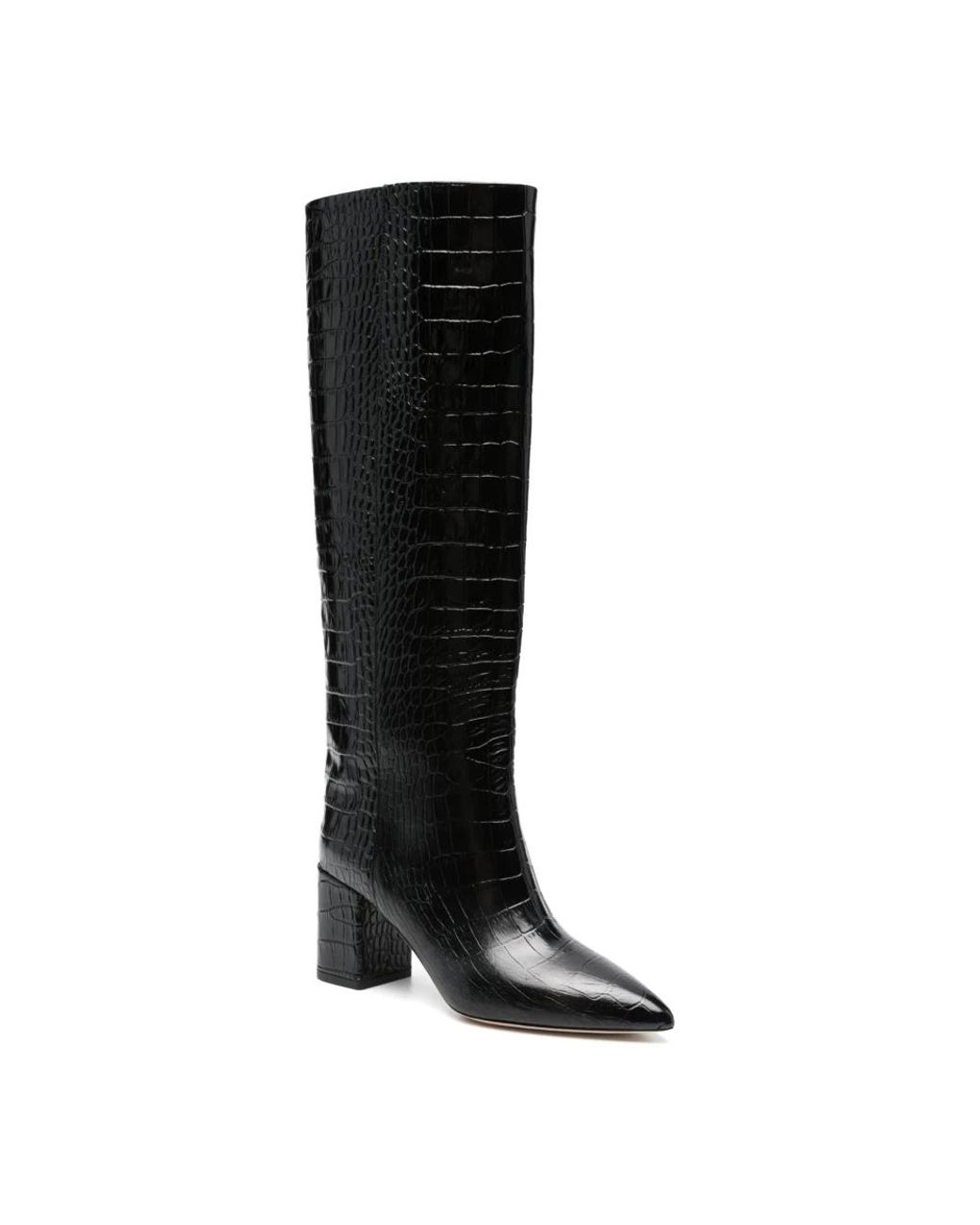 Paris Texas Black Heeled Boots