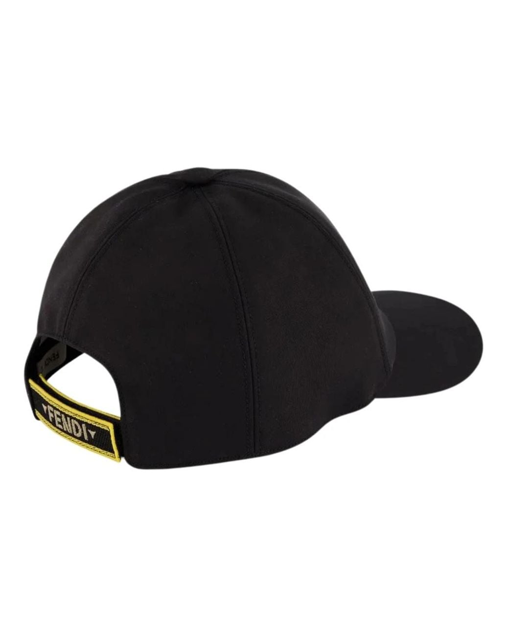 Fendi Black Baseball-Cap Mit Schleife