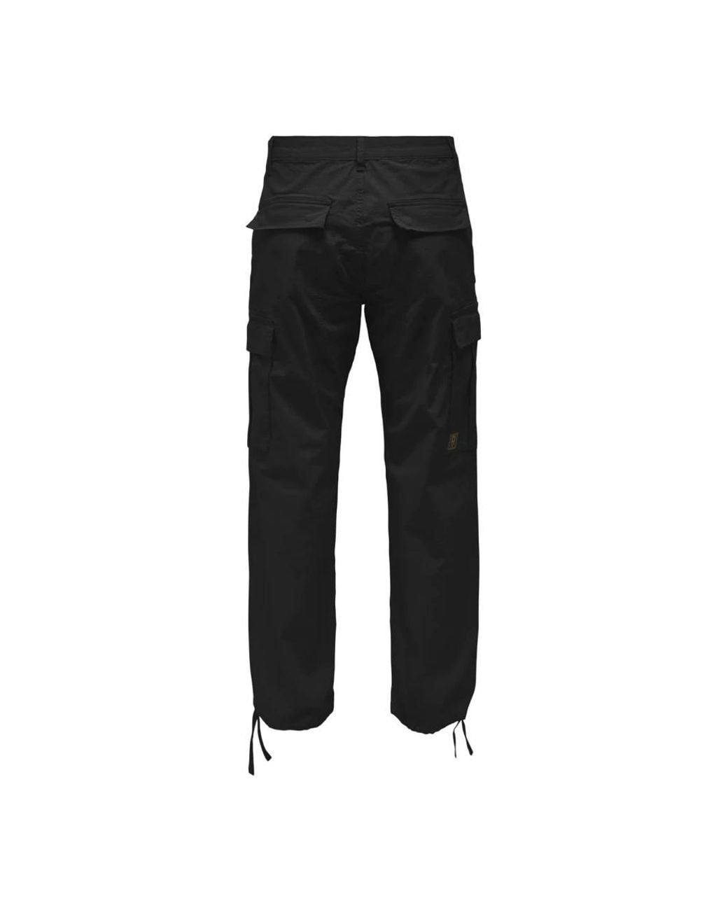 Only & Sons Black Straight Trousers for men