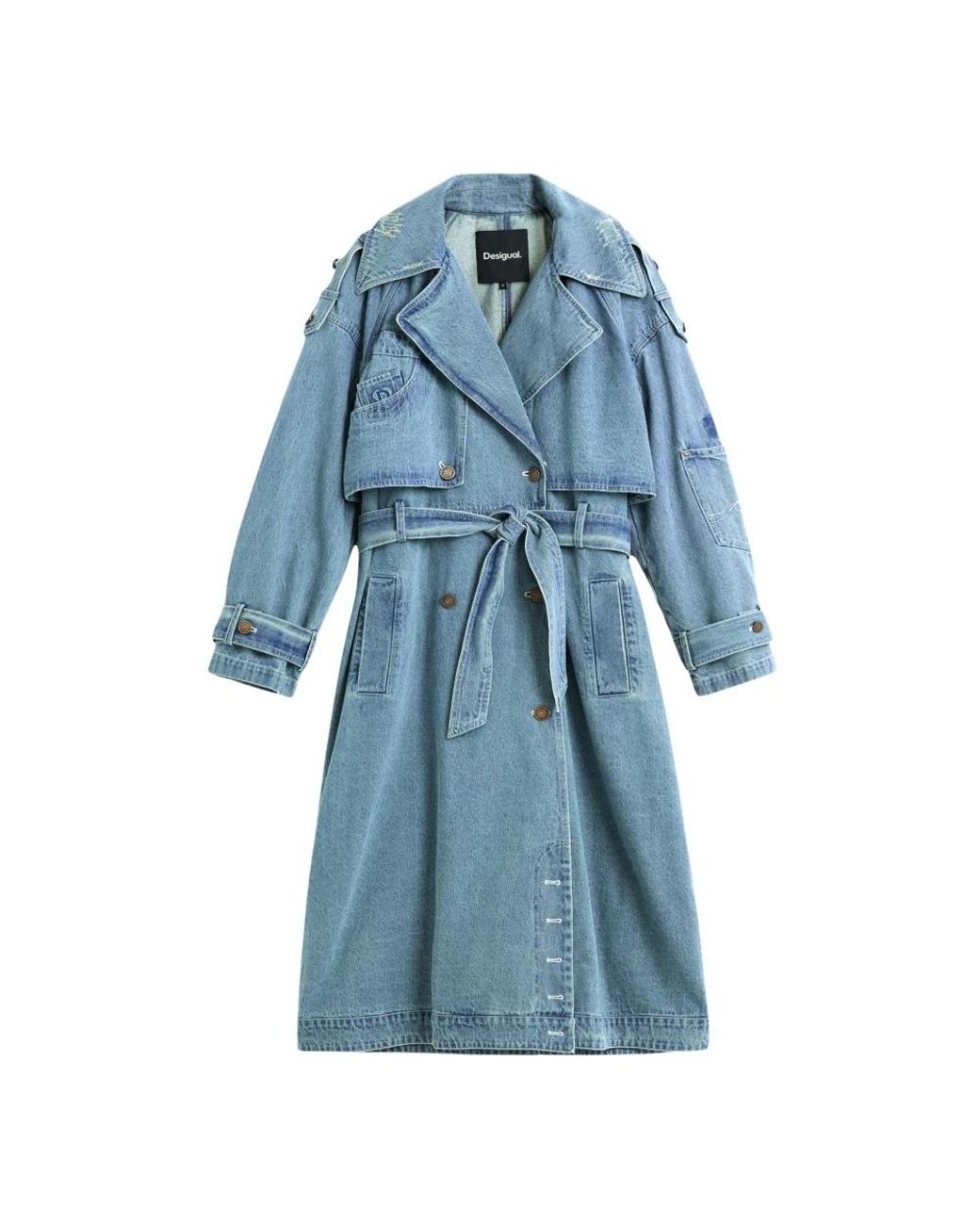 Desigual Blue Chaq Gresil Trenchcoat