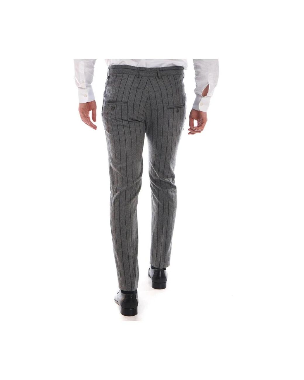 Daniele Alessandrini Gray Suit Trousers for men