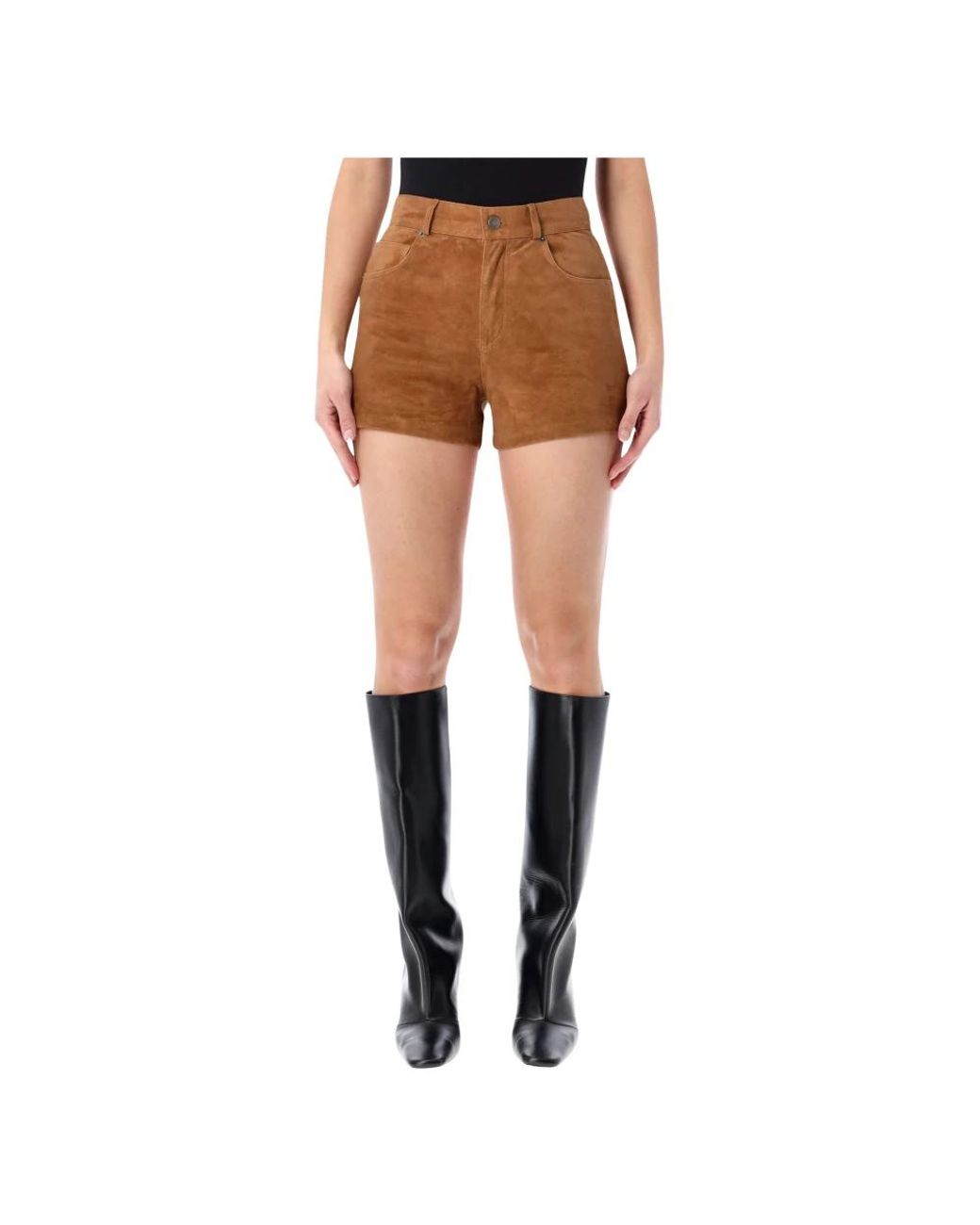 Haikure Brown Short Shorts