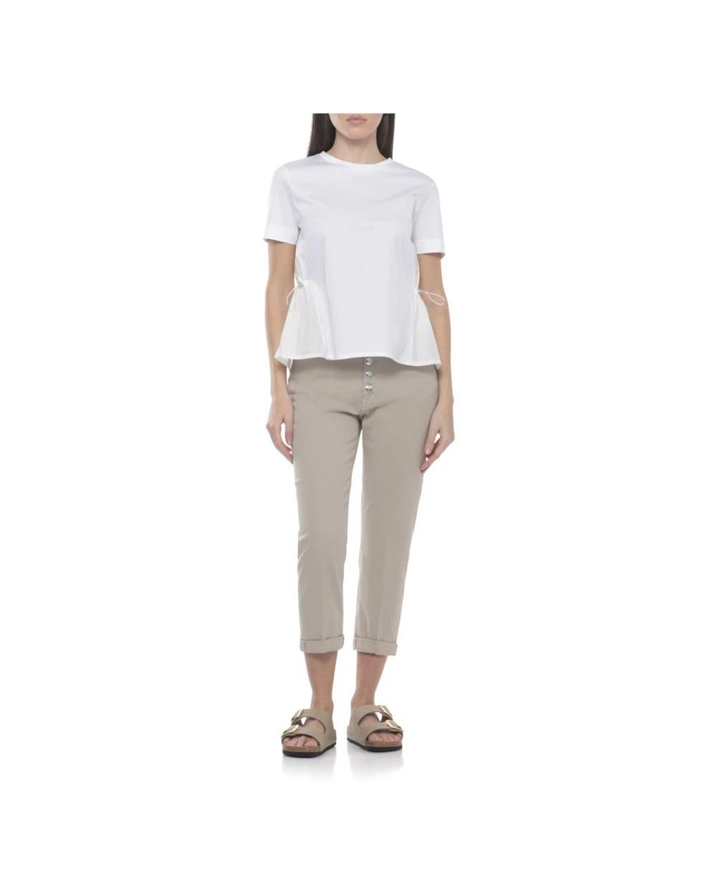 Dondup Natural Cropped Jeans