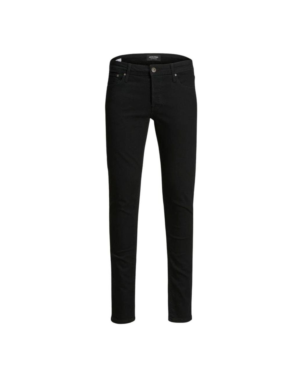 Jack & Jones Black Slim-Fit Trousers for men