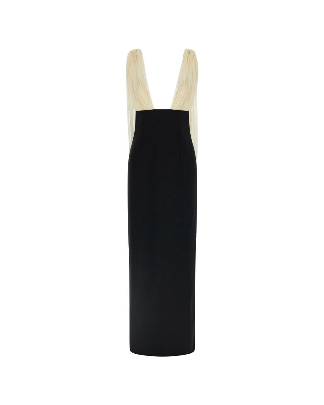 ARMARIUM Kleedjes ,Zwart ,Tule Long Mara Dress in het Black