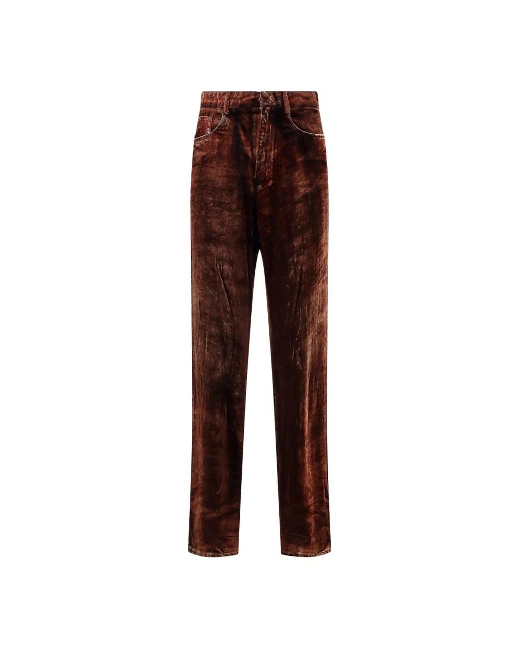 Pierre Louis Mascia Brown Straight Trousers