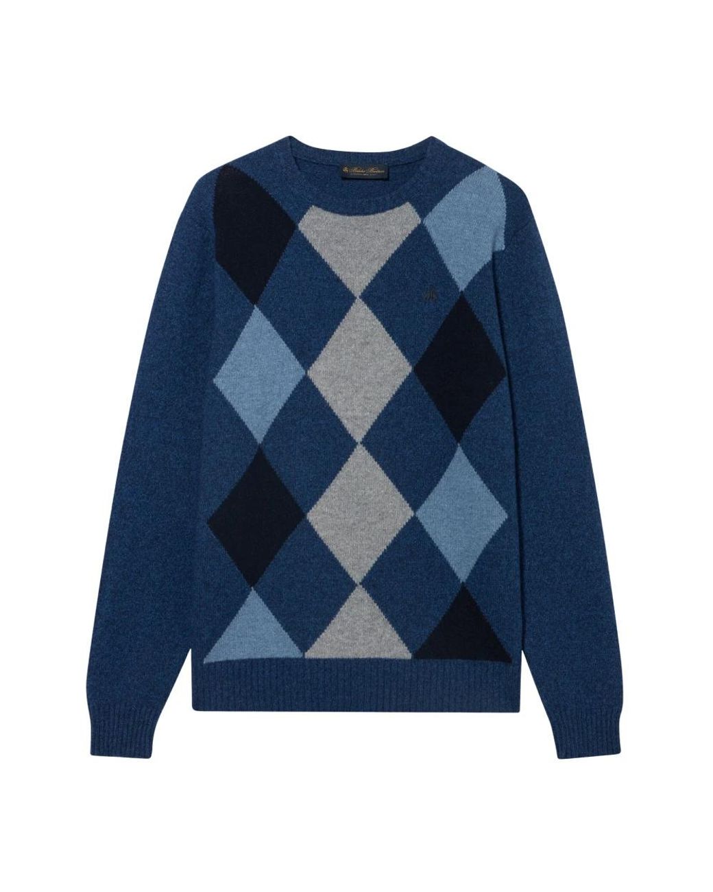 Brooks Brothers Blue Round-Neck Knitwear for men