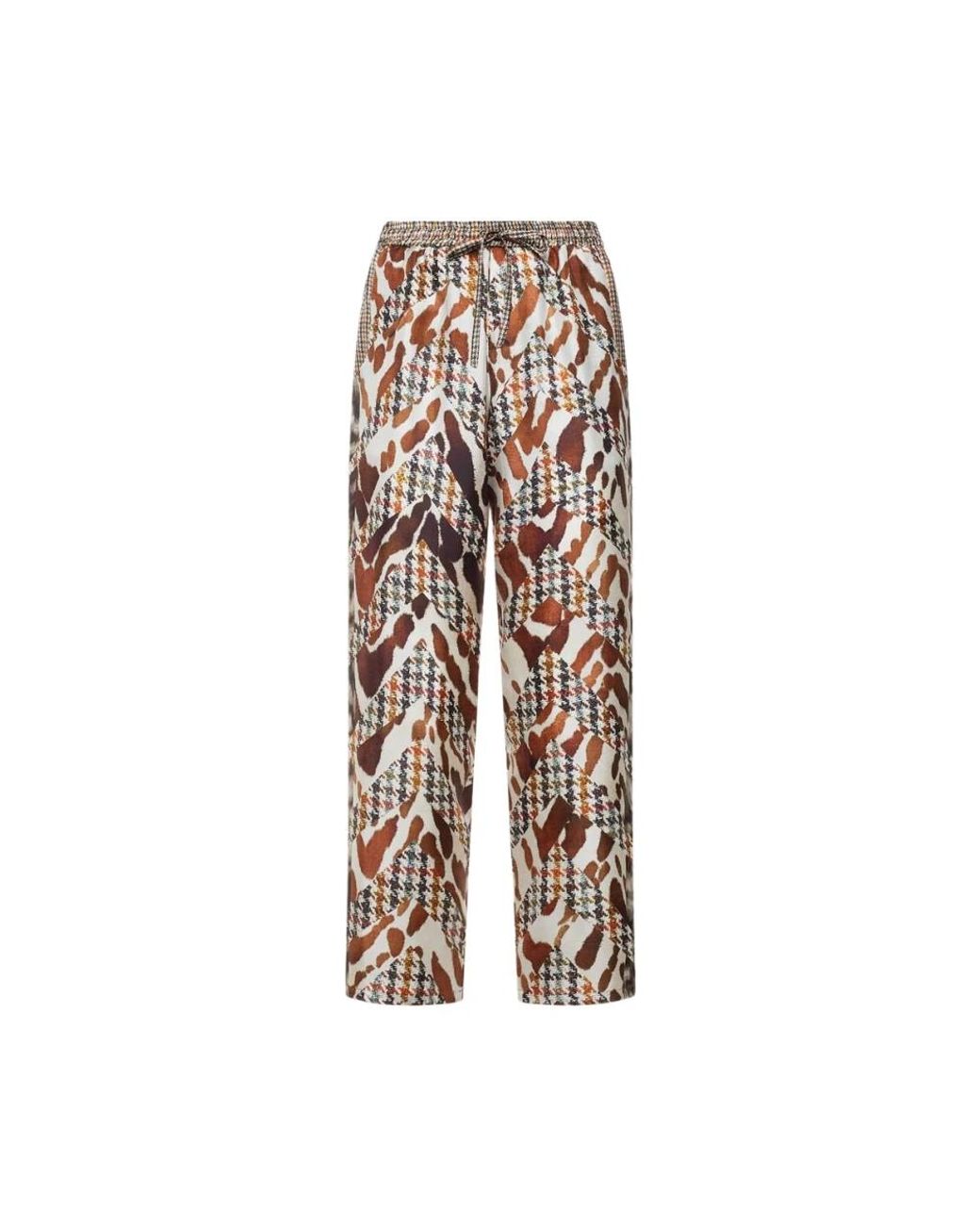 Pierre Louis Mascia Multicolor Wide Trousers