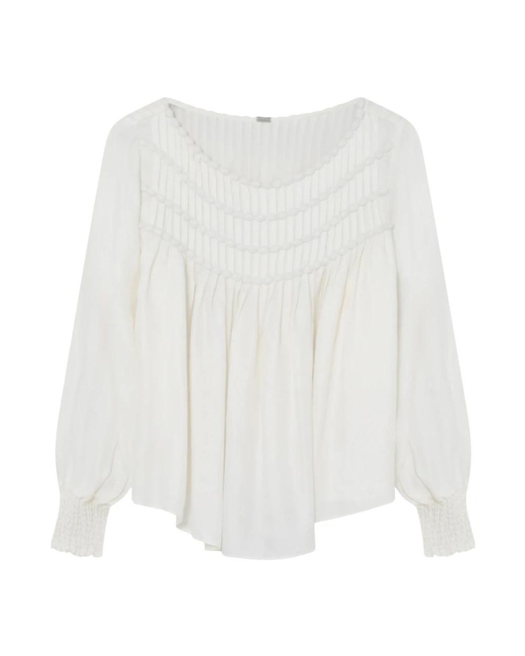 GUSTAV White Annsofie Bluse