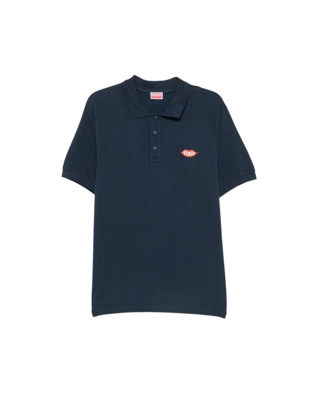 KENZO Blue Polo Shirts for men