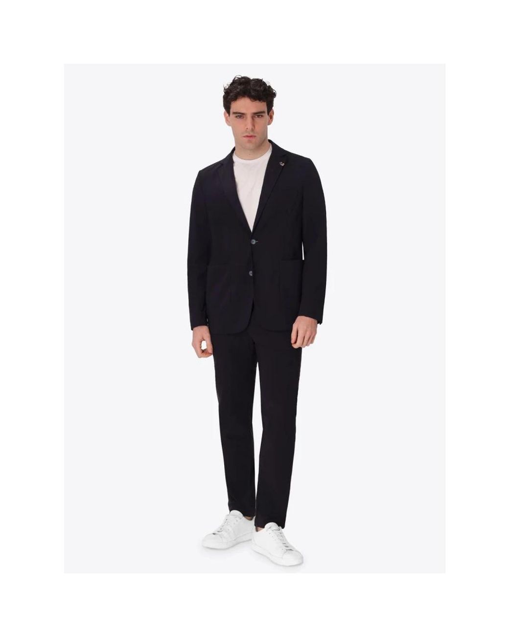 DISTRETTO12 Blue Slim-Fit Trousers for men