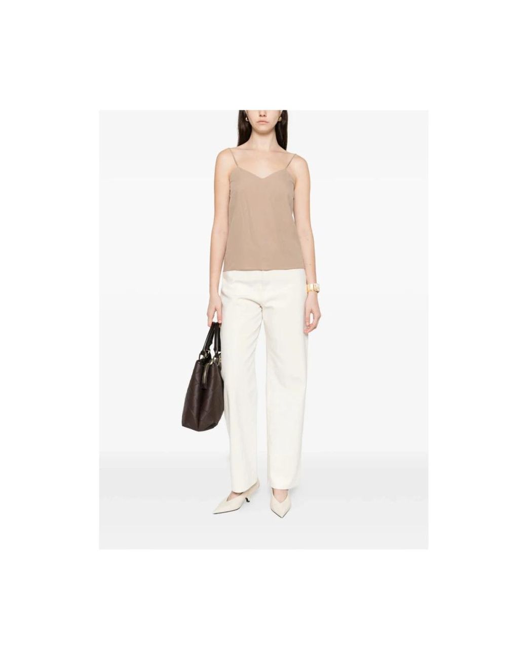 Max Mara Natural Sleeveless Tops