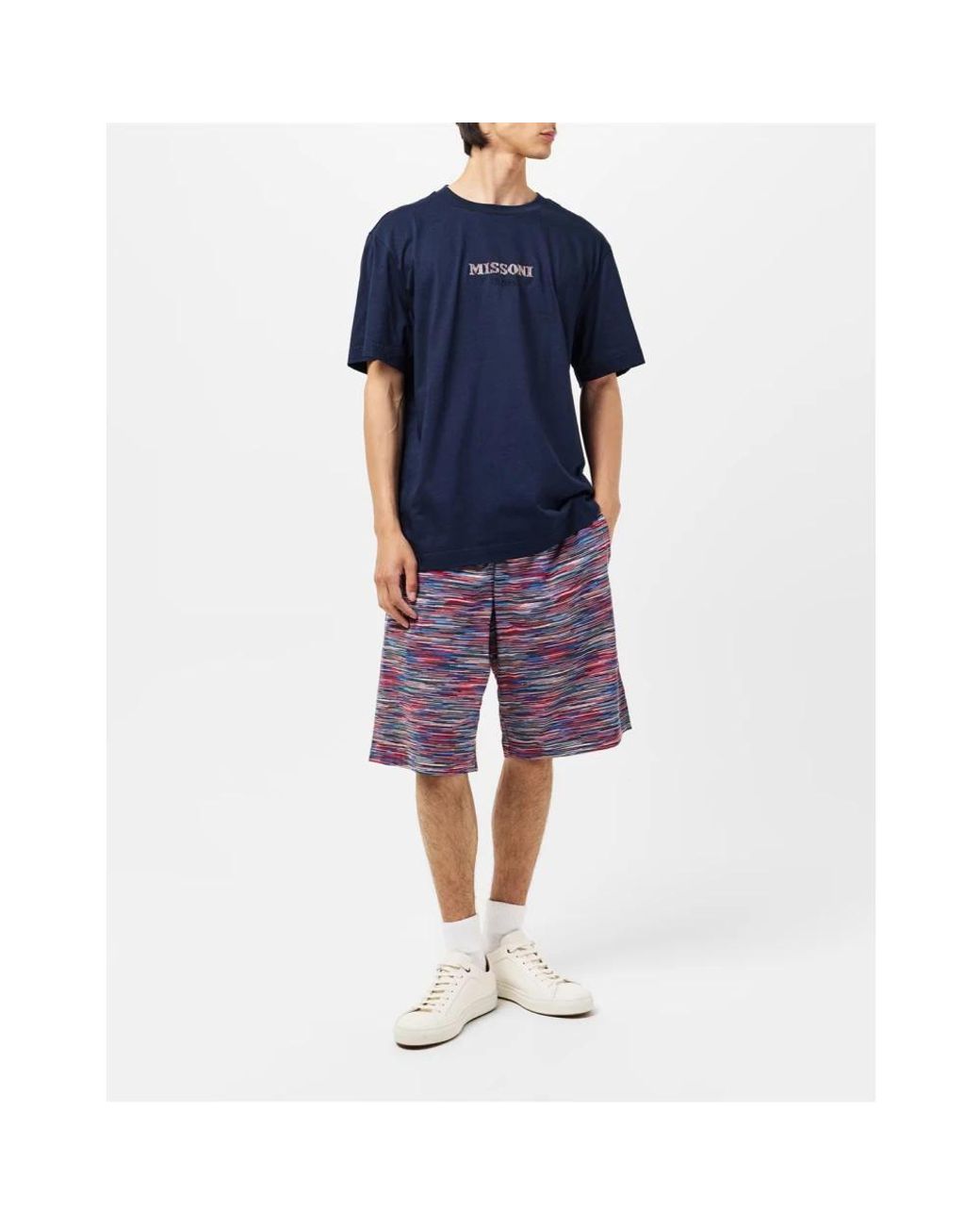 Missoni Blue Long Shorts for men