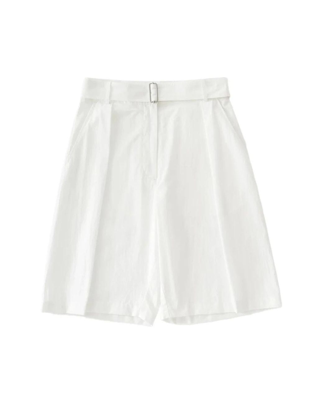 Studio Nicholson White Long Shorts
