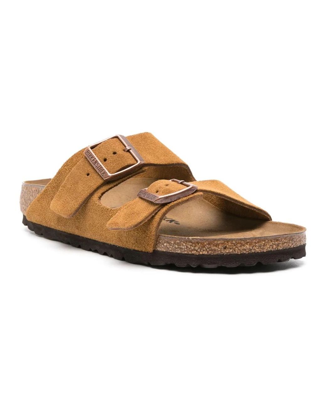 Birkenstock Brown Sliders for men