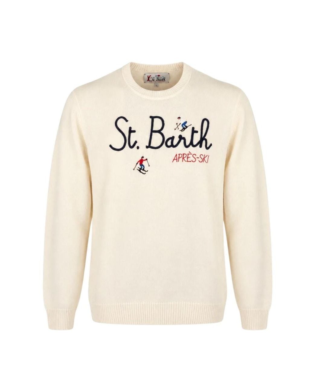 Mc2 Saint Barth Natural Round-Neck Knitwear for men