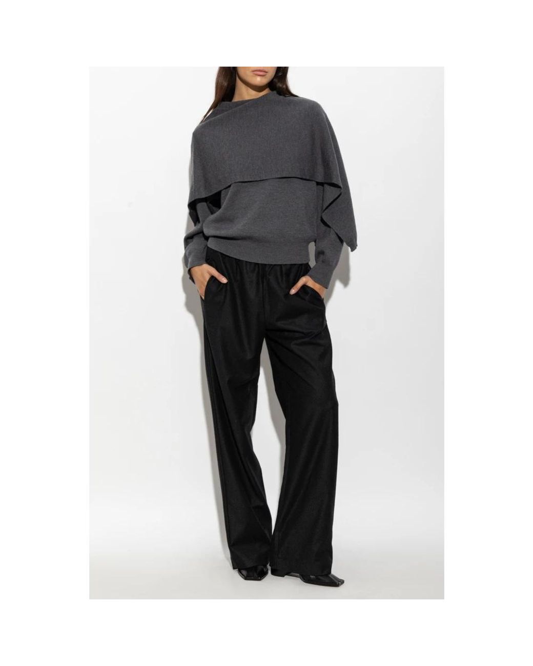 Rohe Black Wide Trousers