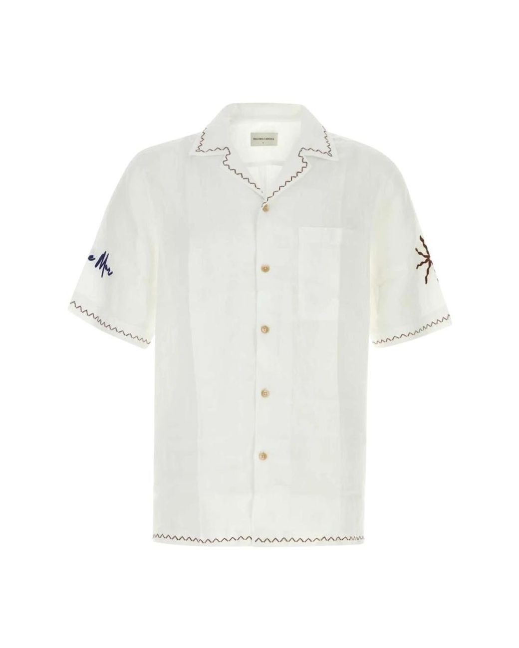 Frescobol Carioca White Short Sleeve Shirts for men