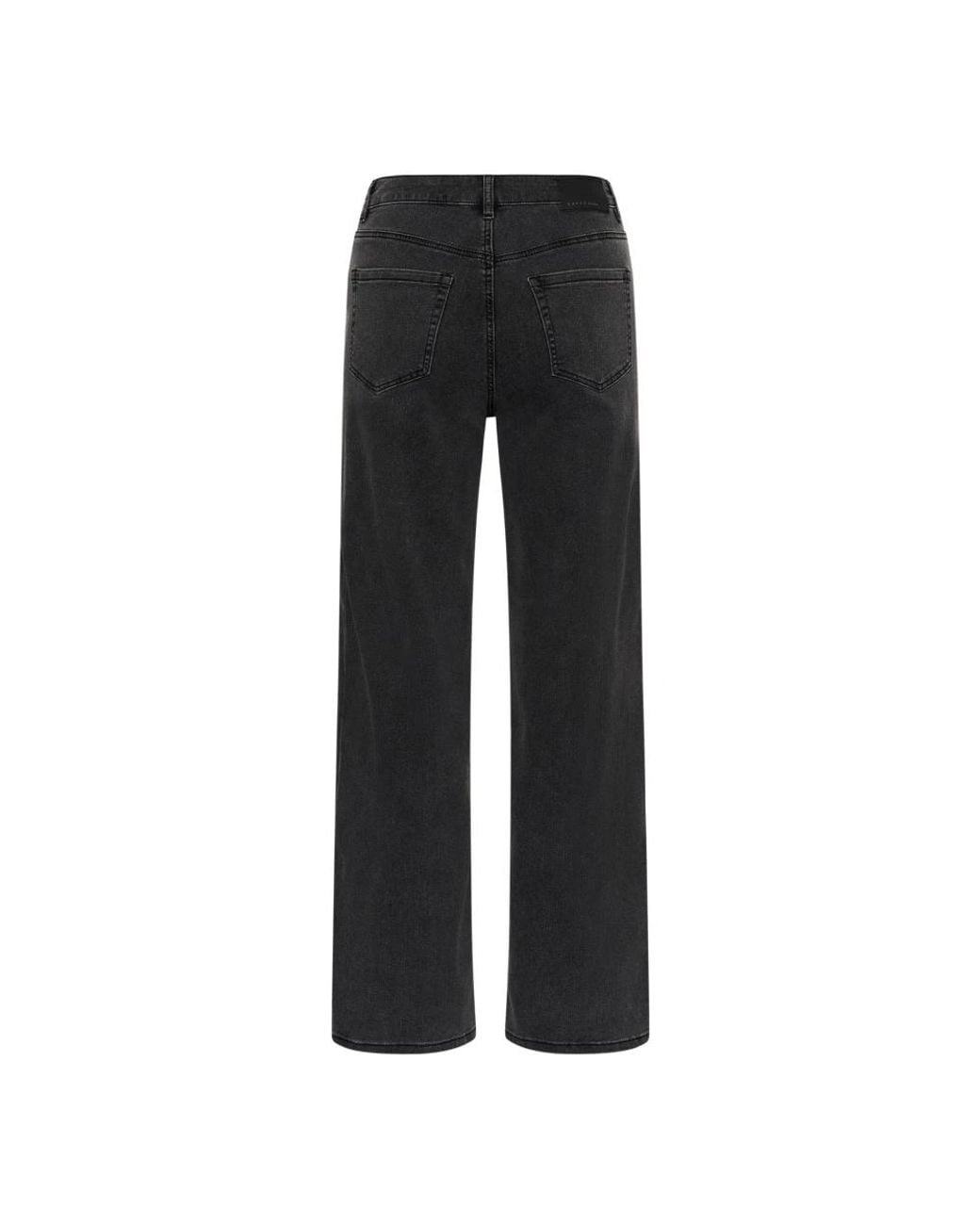 Straight Jeans Kaffe de color Black