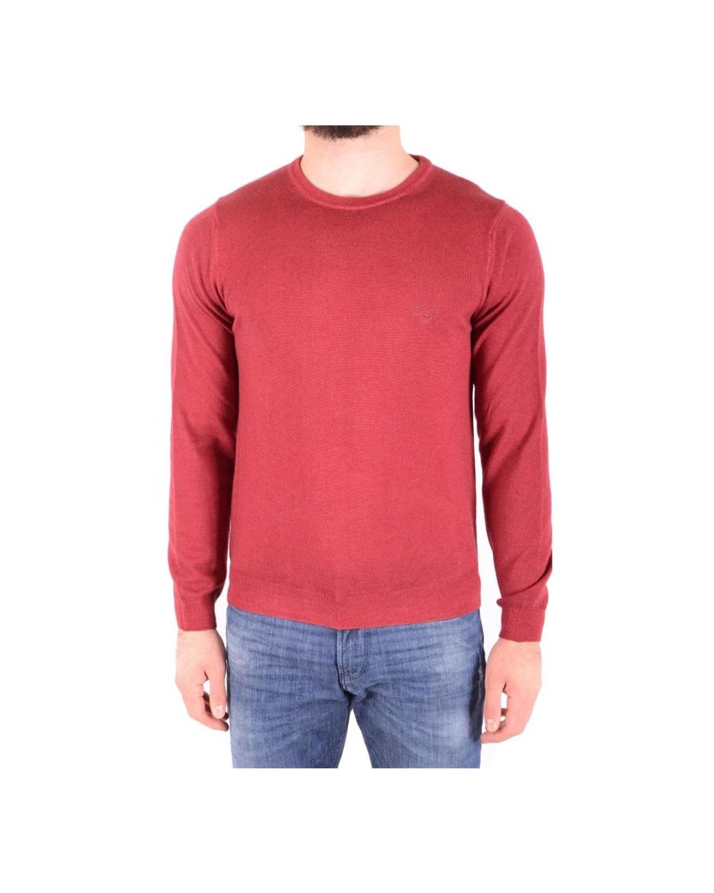 Gant Red Round-Neck Knitwear for men