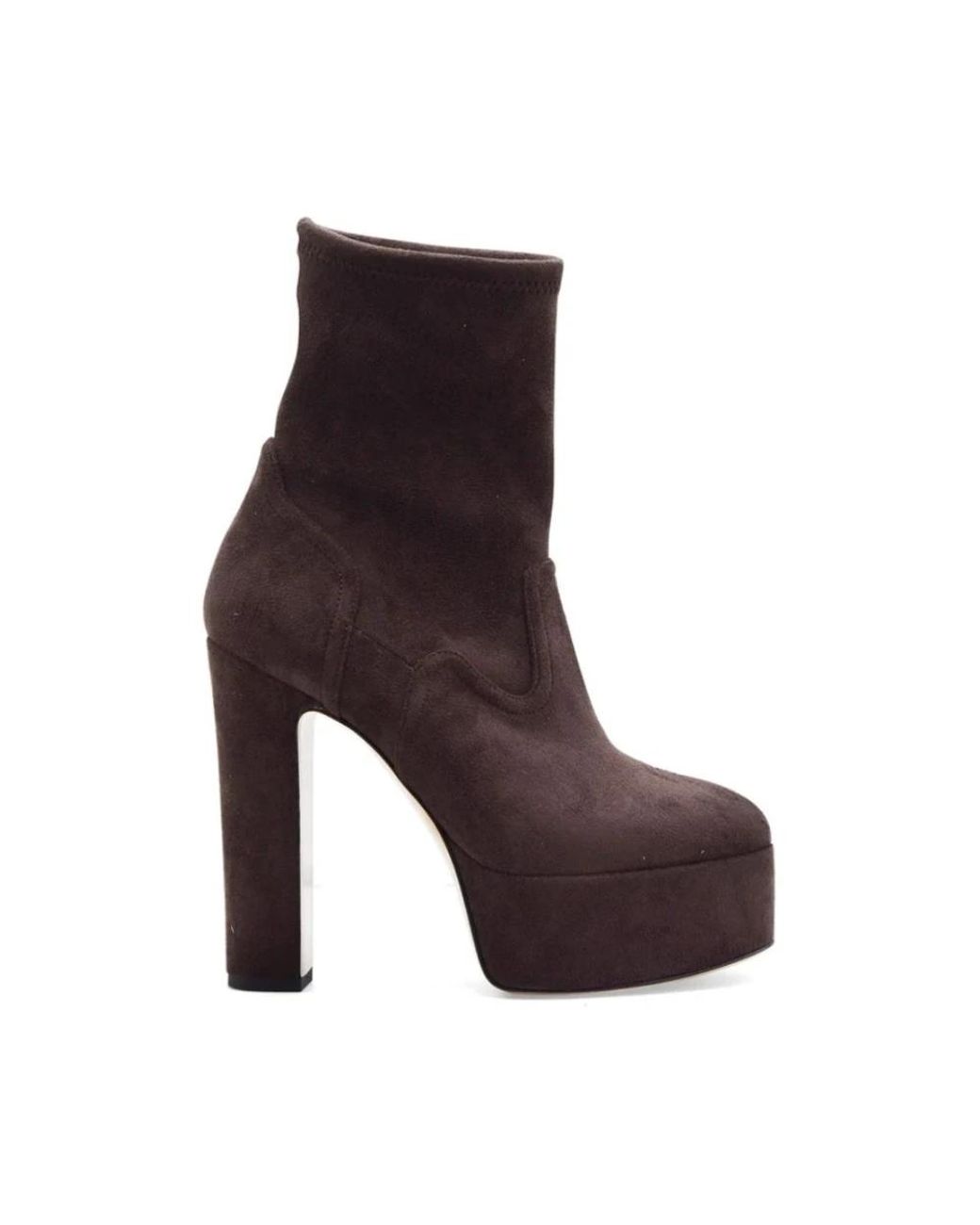 Casadei Brown Heeled Boots