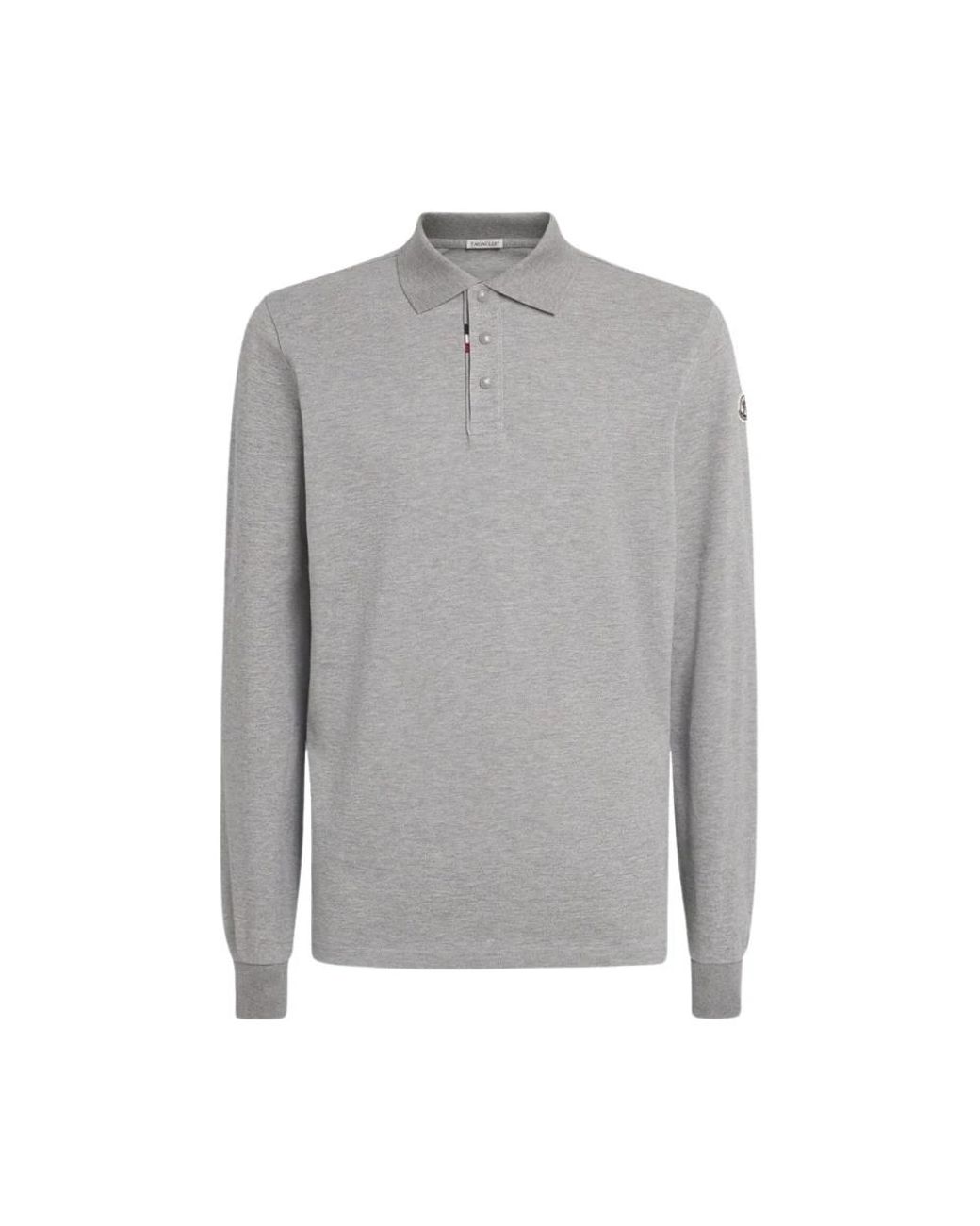 Moncler Gray Polo Shirts for men